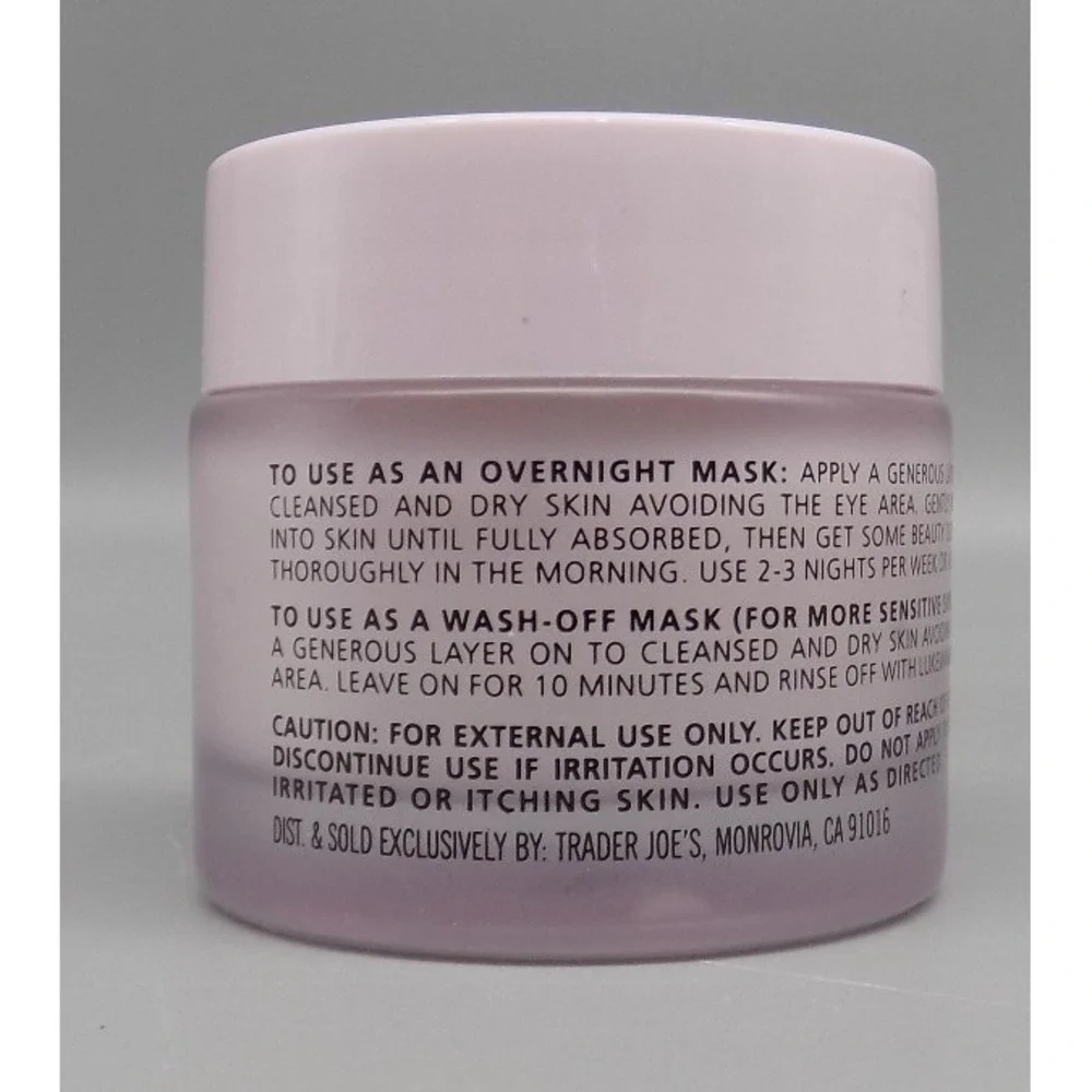 New Trader Joe's Watermelon Overnight Face Mask In Box 2 Oz Moisturizer